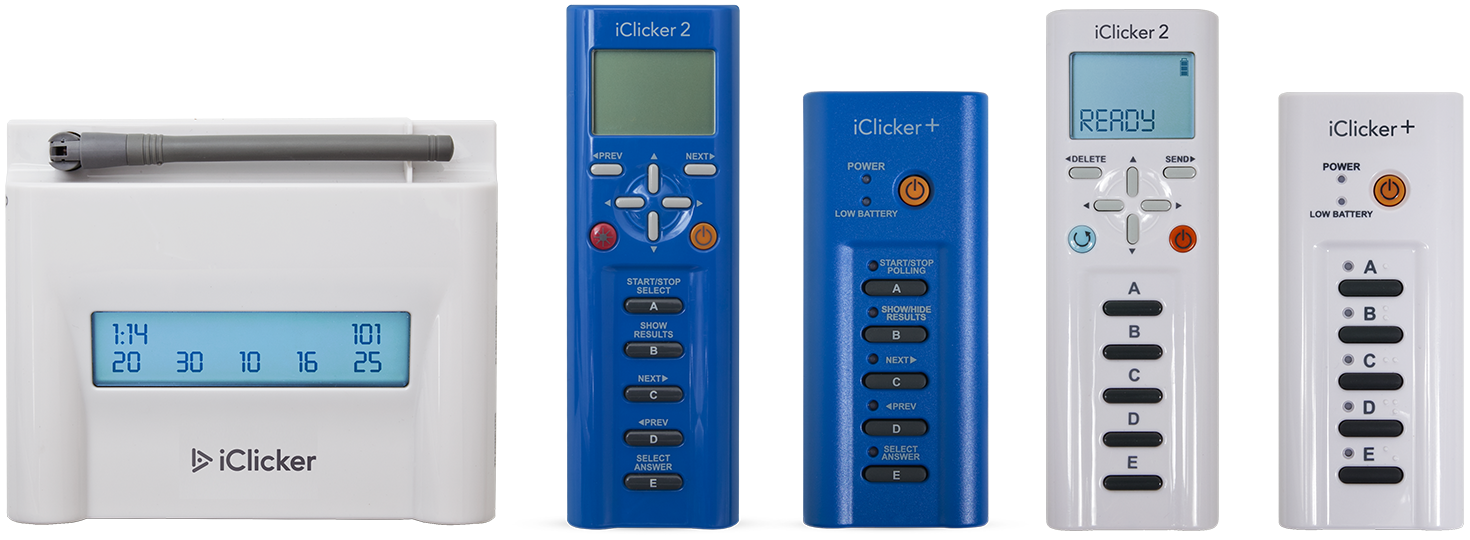 iClicker Base Devices Lineup