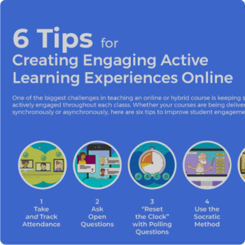 6 Tips for Creating Engaging Active Learning Experiences Online